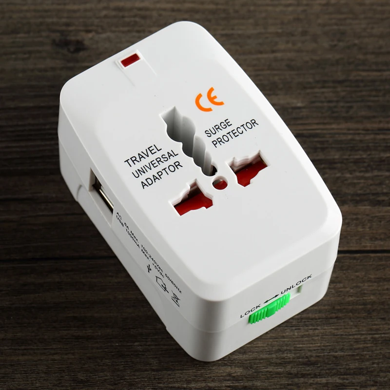 

1pc All in One World Travel Charger Adapter Universal International Plug Adapter with AU US UK EU converter Plug
