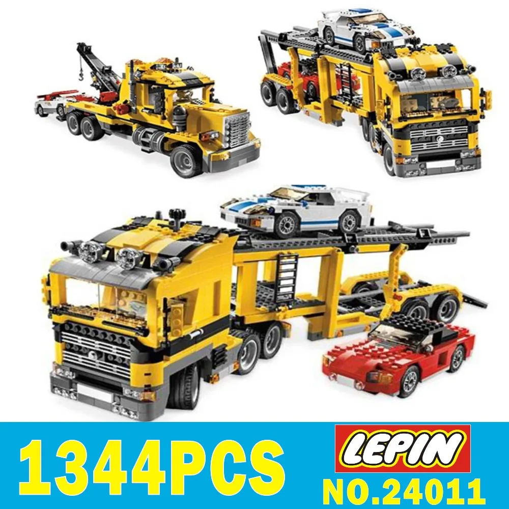 

LEPIN 24011 1344Pcs Technic Series The Three in One Highway Transport Set Educational Building Blocks Brick Toys Model Gift 6753