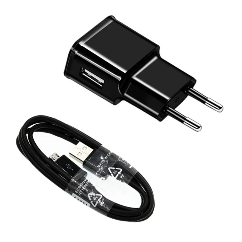 

5V 2A Wall Plug USB Charger Adapter & 1M/2M/3M Micro USB data Cable For Samsung Galaxy S4 S7 A6 A20e A2 Core J4 J7 Android Phone