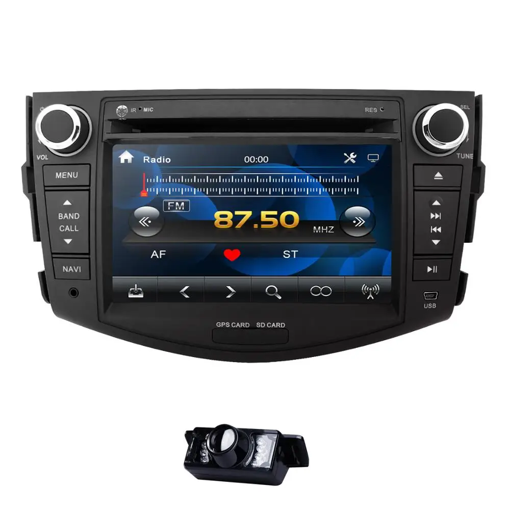 " монитор Автомобильный DVD gps BT навигация для Toyota RAV 4 2006-2012 с TPMS OBD2 рулевое колесо задняя камера+ 8 G Карта