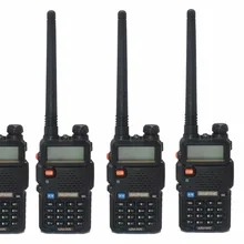 4 шт. черный BaoFeng UV-5R WalkieTalkie 136-174/400-520 МГц VHF/UHF двухдиапазонный двухсторонний радио
