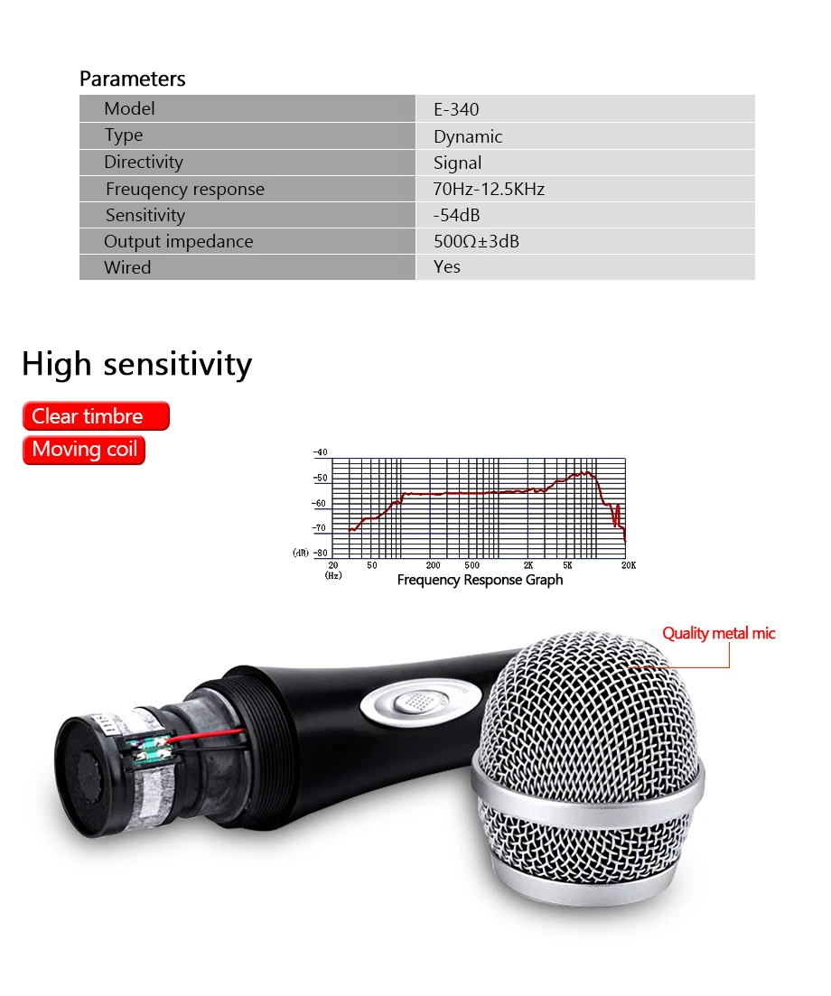 Oupushi E-340 дешевый микрофон ручные микрофоны; артефакт k песни; караоке микрофон; домашний микрофон