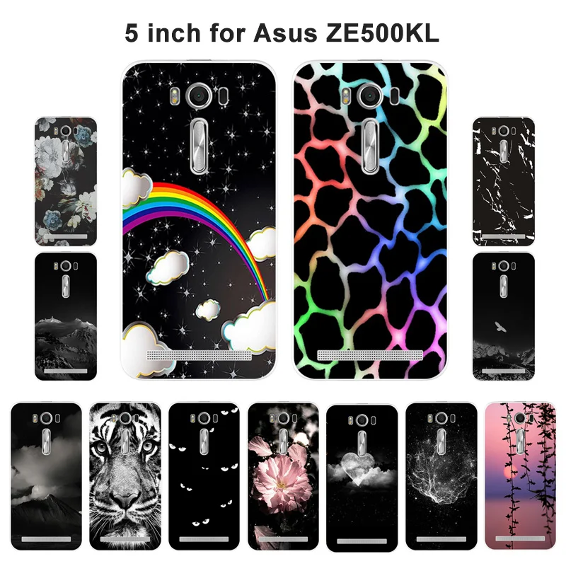 

For Zenfone 2 Case Silicone For Asus Zenfone 2 Laser ZE500KL ZE500KG Cover Monten Painted For Zenfone 2 Laser ZE500KG
