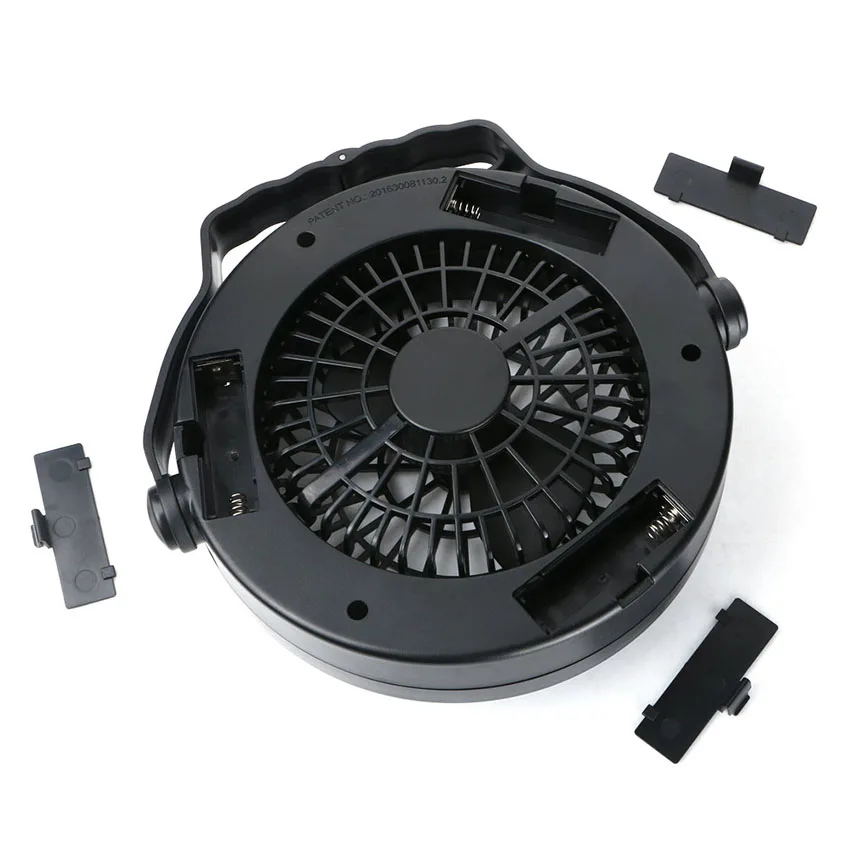 Multi-funzione Portatile HA CONDOTTO LA Luce Ventilatore A Soffitto Combo Appeso Ventole di Campeggio Esterna Della Tenda Della Lampada Mini dispositivo di Raffreddamento Dell'aria Ventilatore Con gancio appeso