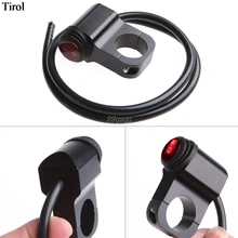 Motorcycle Waterproof Headlight Fog Spot Light On Off Handlebar Switch w/ Light Drop shipping