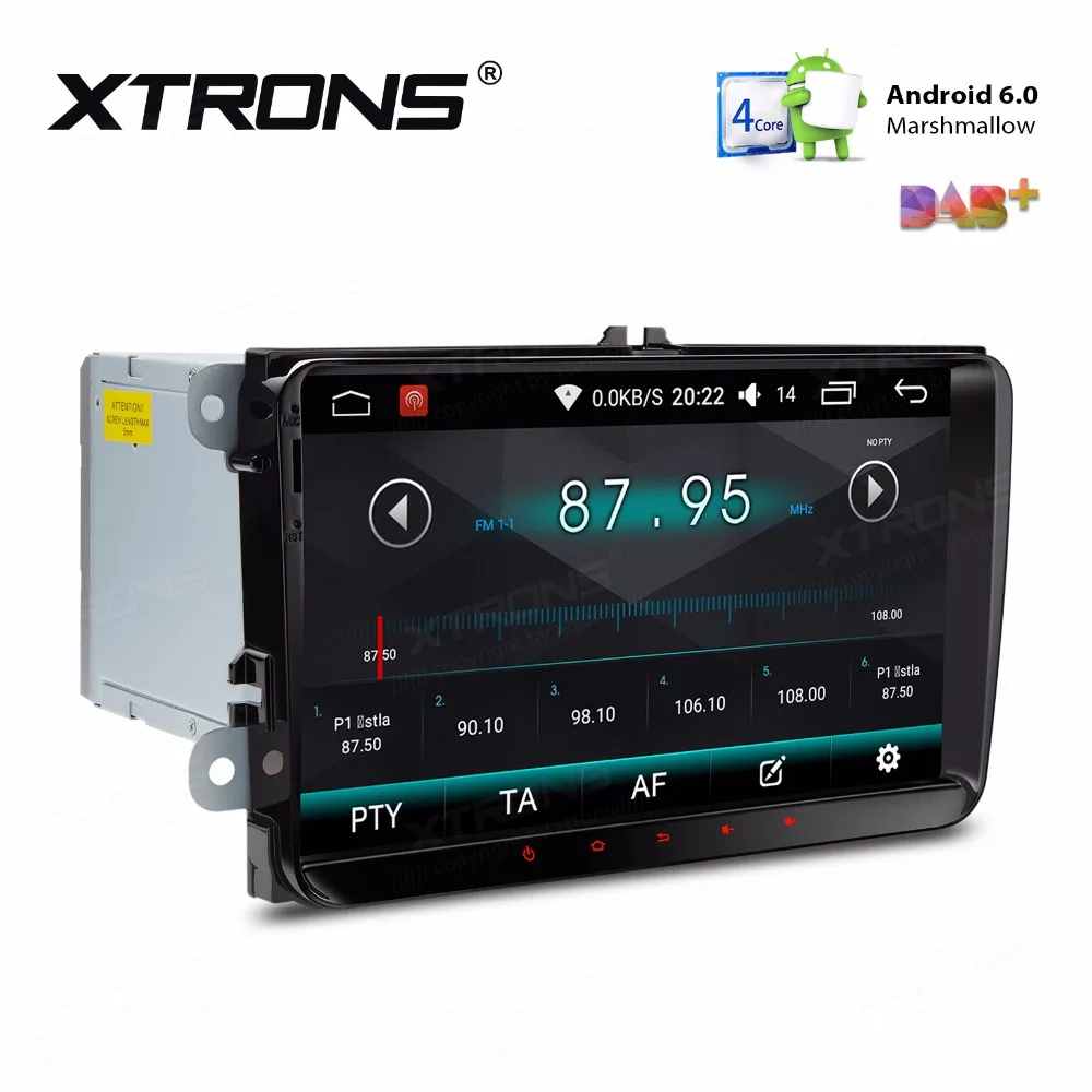Excellent 9" Android 6.0 Radio Car DVD Player Auto Head Unit Stereo GPS Navigate Video for VW Amarok Touran Wagon Sedan EOS SEAT SKODA 2