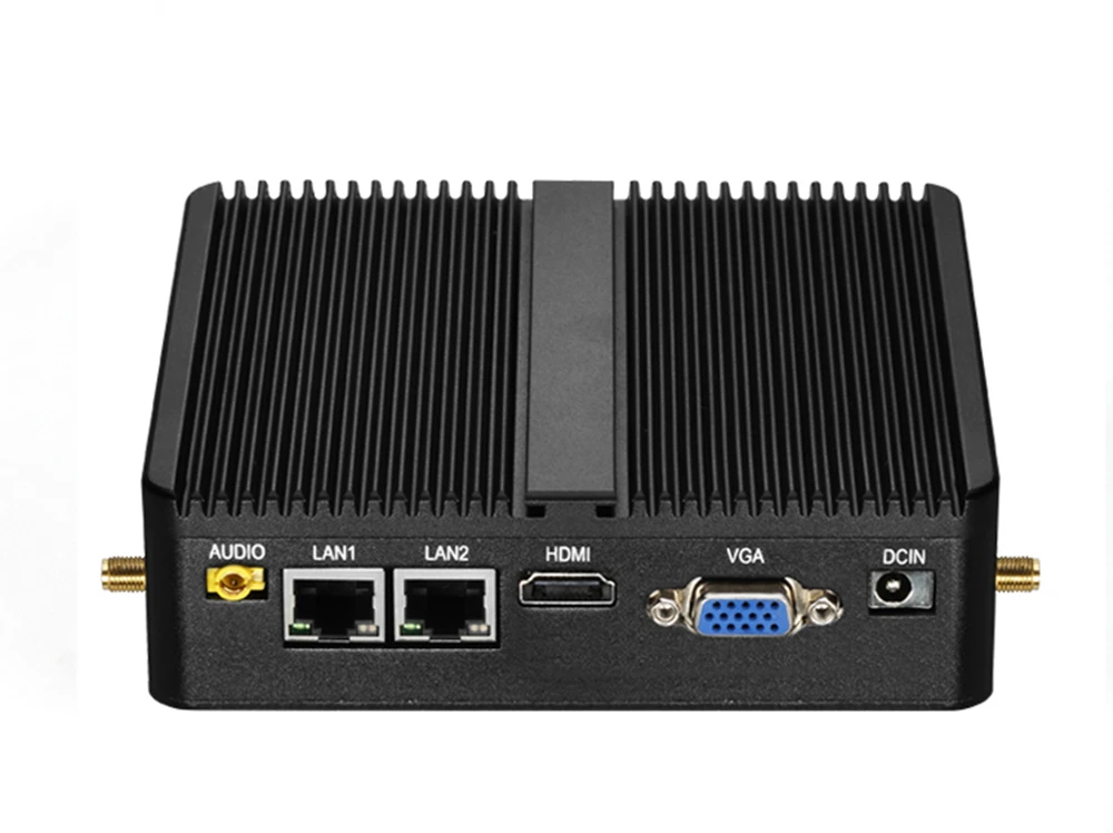 Eglobal брандмауэр безвентиляторный мини-ПК Linux Celeron J1900 4 ядра 2 ГГц 2* Gigabit Lan Pfsense маршрутизатор компьютерной безопасности 1* HDMI, 1* VGA