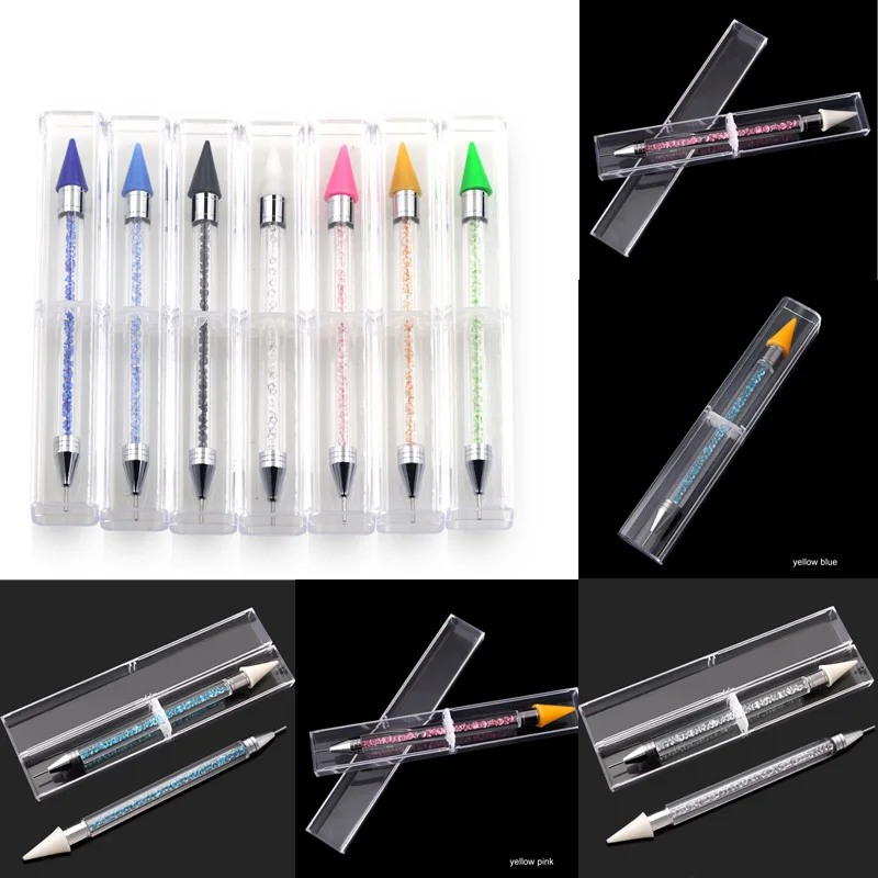 

Pen Tools DIY Diamond Painting Point Drill Pen Rhinestones Mosaic Pictures Double Head Nail Art By Numbers Diamond Embroidery