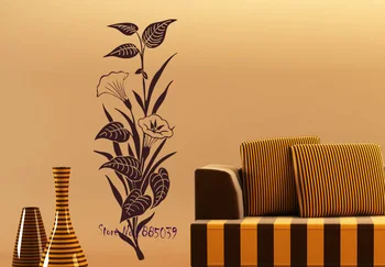 

Trumpet Flowers Vinyl Wall Sticker Bedroom Flower DIY Self-Adhesive In Different Colors Wallpaper Living Room Girl Nursery LA210