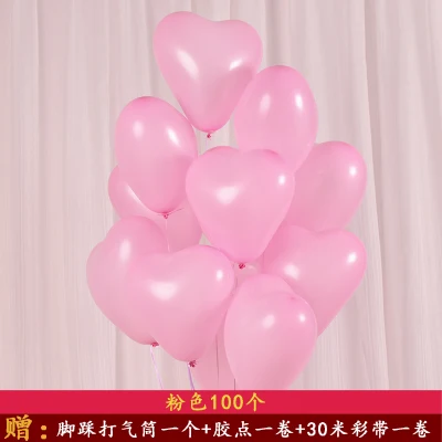50 шт. Em forma de coracao fontes Do Casamento espessapento balao da Festa De Aniversario 12polegadas 2 г Balao Latex Rosa|rosa|rosa rosa |