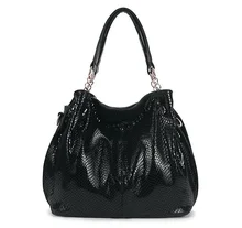 2017 Primera Marca de Lujo de Las Mujeres Bolsos de Cuero Genuino Bolsos de Mensajero de Las Mujeres de piel de Serpiente Bolsos de Las Señoras Bolsos Crossbody mujeres X-4