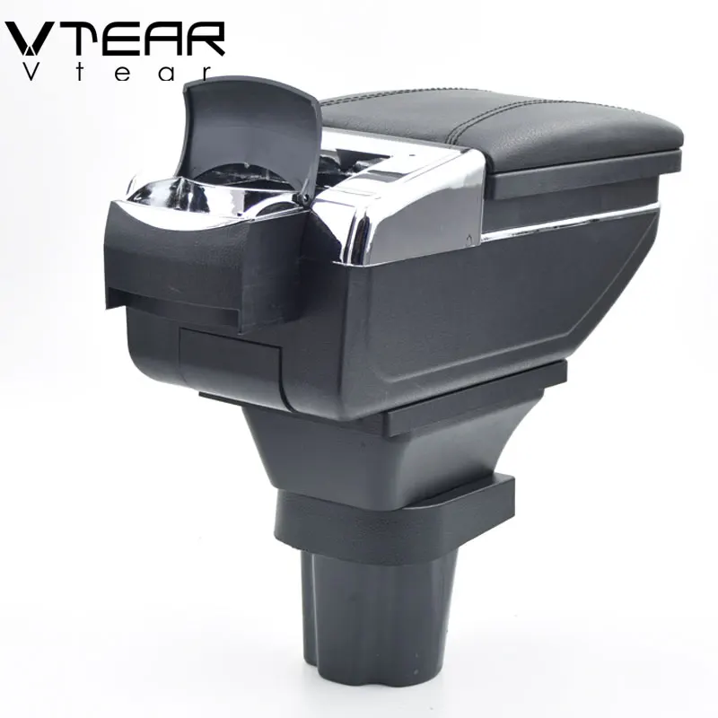 

Vtear For nissan terrano armrest box central Store content box cup holder ashtray interior car-styling decoration Accessories