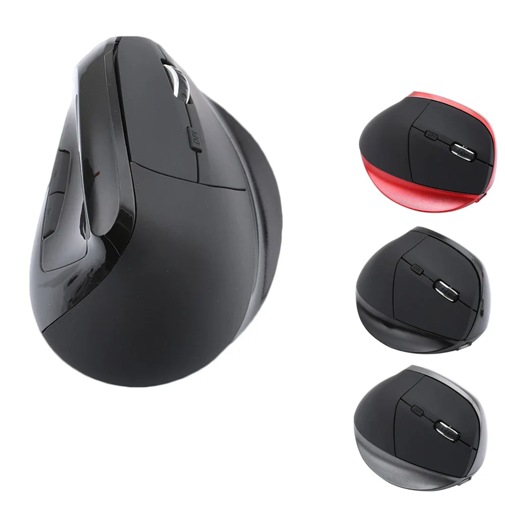 

New Rechargeable Wireless 2.4G Vertical Mouse 6 Buttons 2400DPI Right Hand Gaming For Laptop Desktop Computer EM88