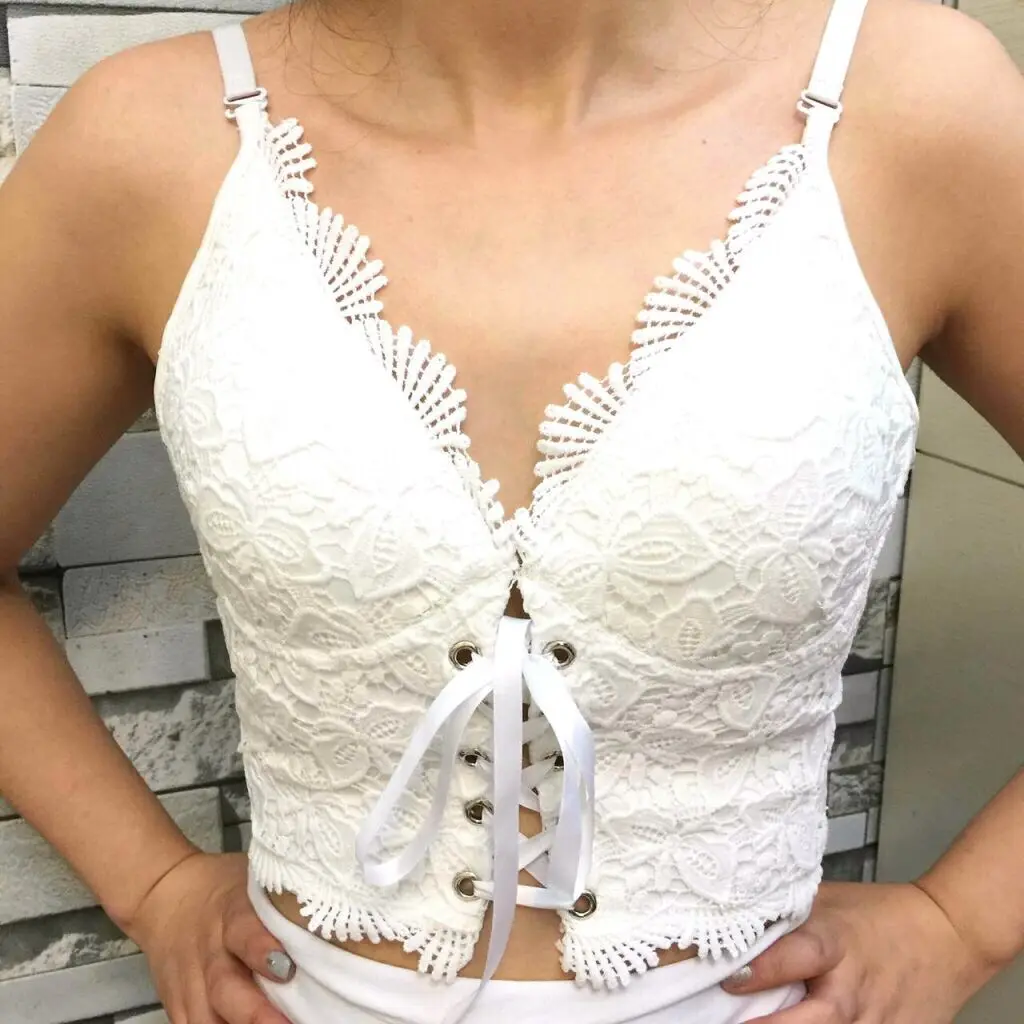P32 New Summer Sexy Women Vintage Embroidery Lace Up Bandage Bralet Women's Bustier Corset Wedding Party Cropped Tube Tops P32 New Summer Sexy Women Vintage Embroidery Lace Up Bandage Bralet Women's Bustier Corset Wedding Party Cropped Tube Tops