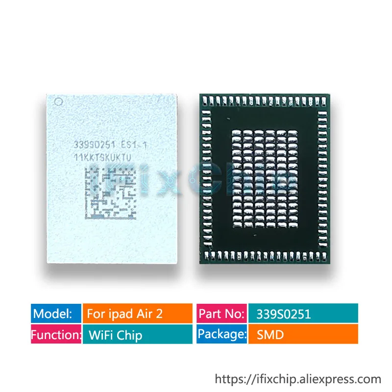 1 10 шт./лот 339S0251 для ipad air 2 6 wifi ic A1566 (только версии wifi) протестированная