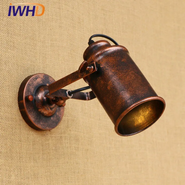 

IWHD Adjustable Industrial Vintage LED Wall Lamps Creative Loft Wall Light Retro Fixtures Home Lighting Iluminacion Pared