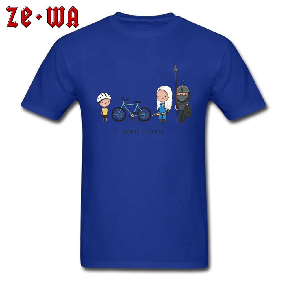 Fashionable Breaker of chains -766 Short Sleeve Top T-shirts Summer Round Collar Pure Cotton Tops & Tees for Men T-shirts Design Breaker of chains -766 blue