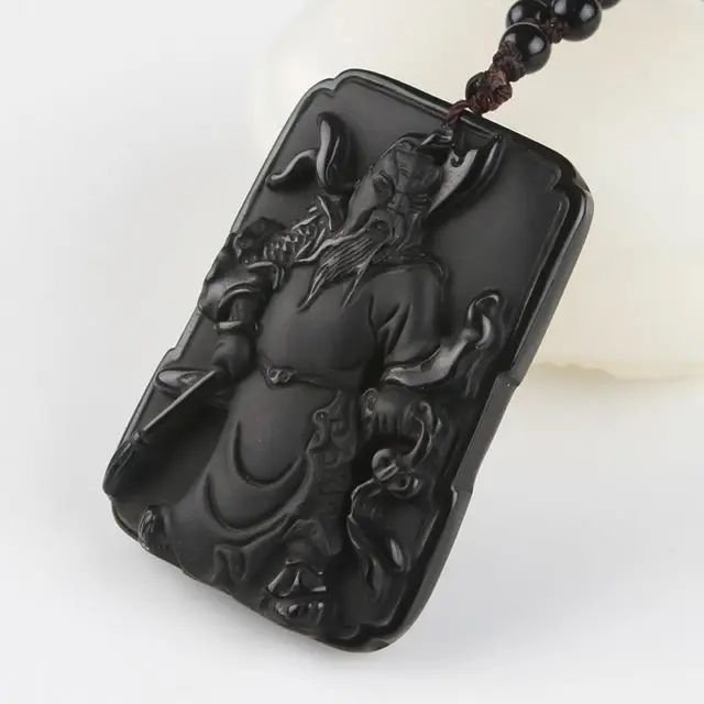 Elaboate китайская коллекция черный нефрит guangong благоприятный кулон|pendant|pendant blackpendant