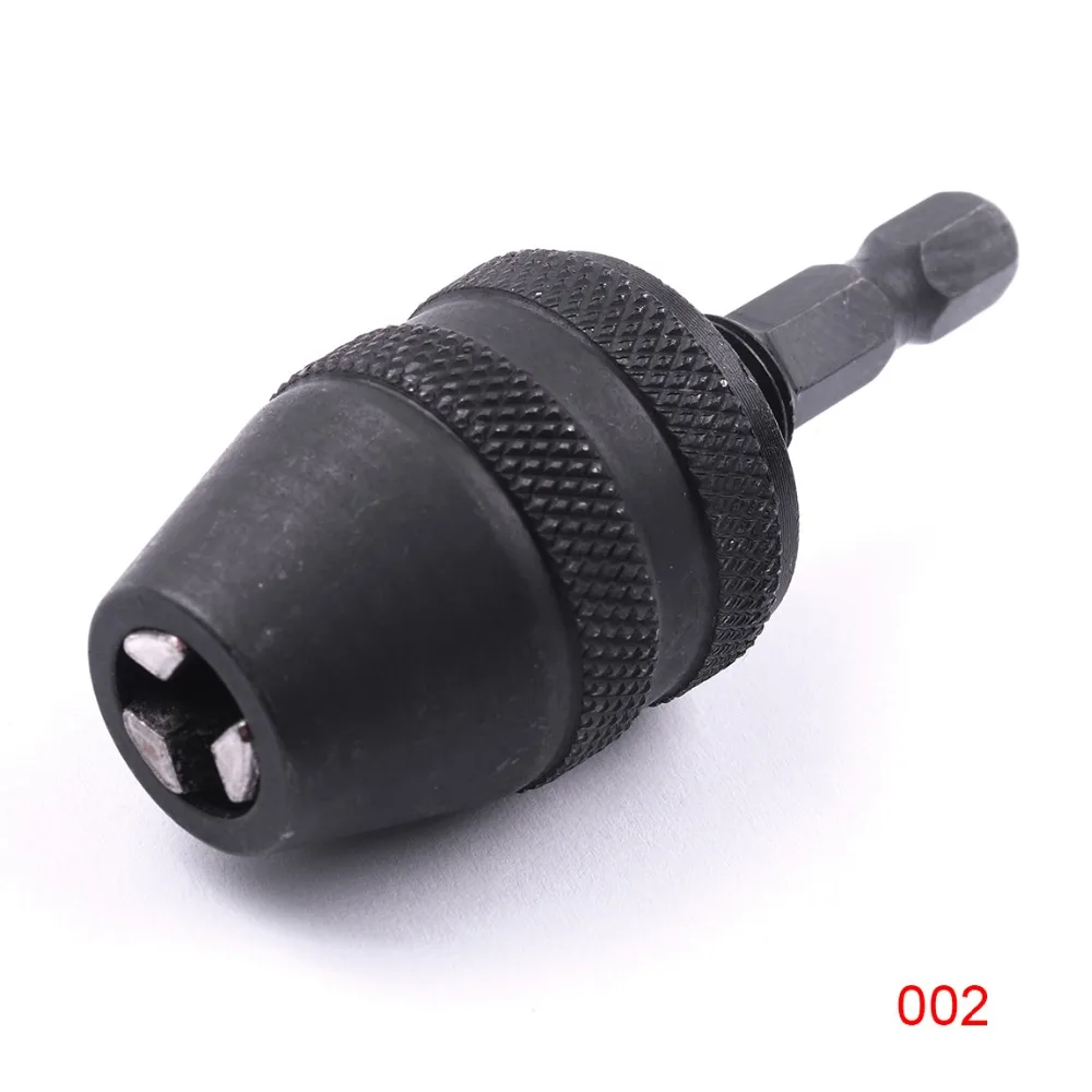 

Universal 1Pcs 0.5-8mm Keyless Drill Chuck Screwdriver Impact Driver Adaptor 6mm Hex Shank Black Drill Bit Drill Chuck Converter