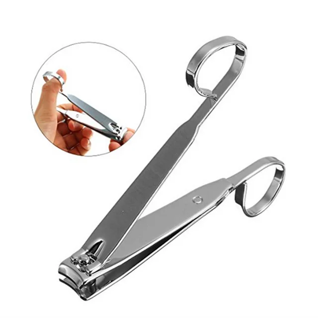 1PC High Quality Flat and Bend Nail Clippers Nail Beauty Manicure Tools With Handle Sharp