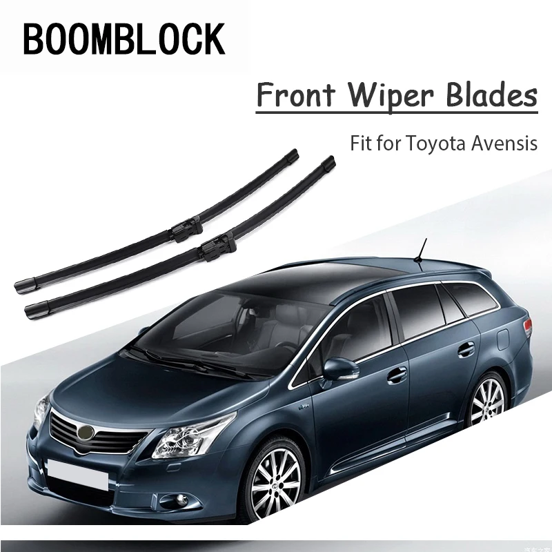 Car Windshield Rubber Front Wiper Blades Arm Kit For Toyota Avensis T250 T270 2018 2017-2003 Windscreen Original Accessories | Автомобили