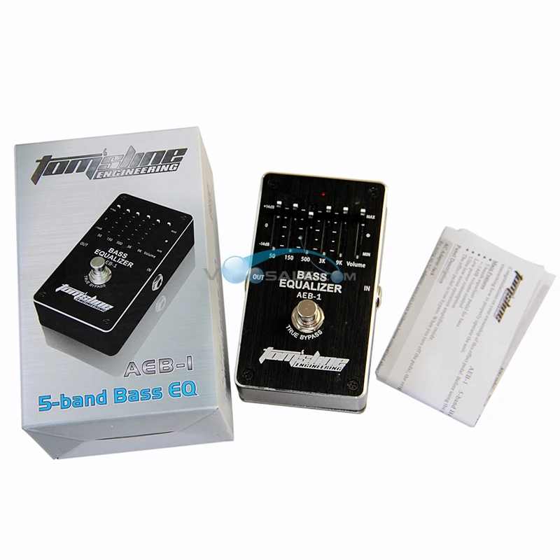 Аксессуары для гитары Aroma AEB 1 Bass 5 полосный эквалайзер премиум класса аналоговый