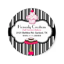 3,8 см причудливый изготовленный на заказ наклейка выпечка