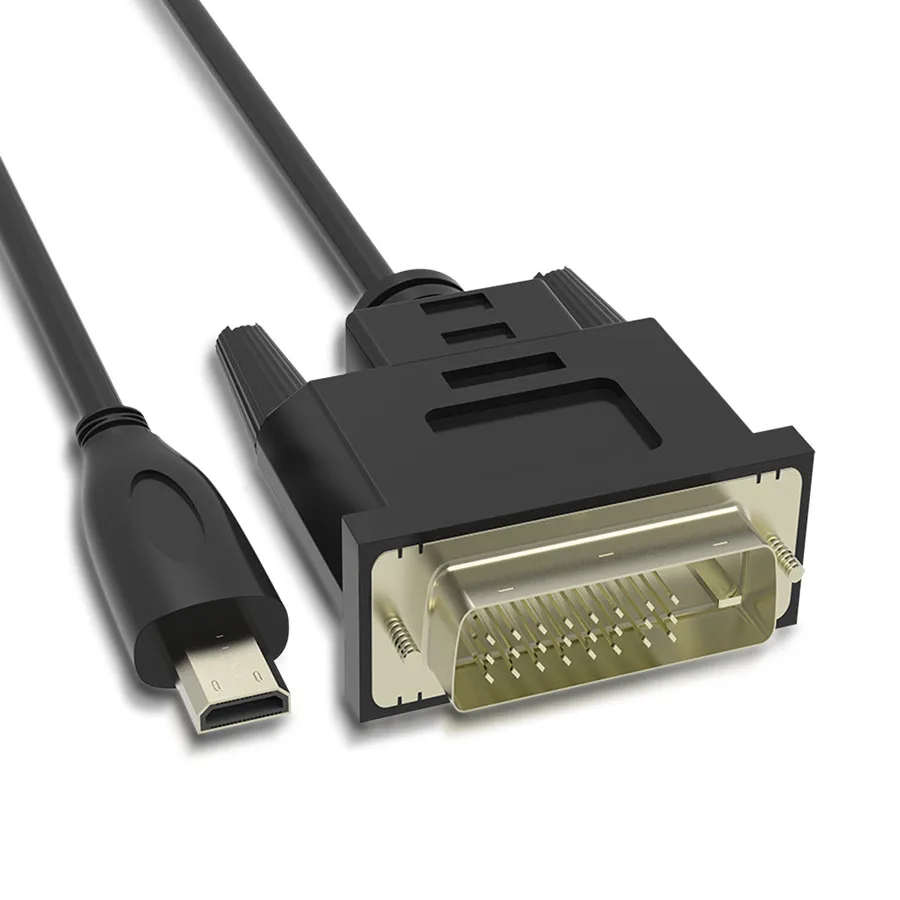6ft 1.8 м Высокое качество Micro HDMI/dvi кабель позолоченный мужчинами DVI-D 24 + 1 кабо для HDTV PC PS3 Xbox DVD разъем Кабели