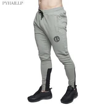 

Sweatpants new Spring Jogger Pants Men Cotton Patchwork Sweatpants Fitted Sweat Pants Active Casual Trousers Track Pant PYHAILLP