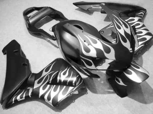 

Motorcycle Fairing kit for HONDA CBR600RR F5 03 04 CBR 600RR 2003 2004 cbr 600 ABS White flames black Fairings set