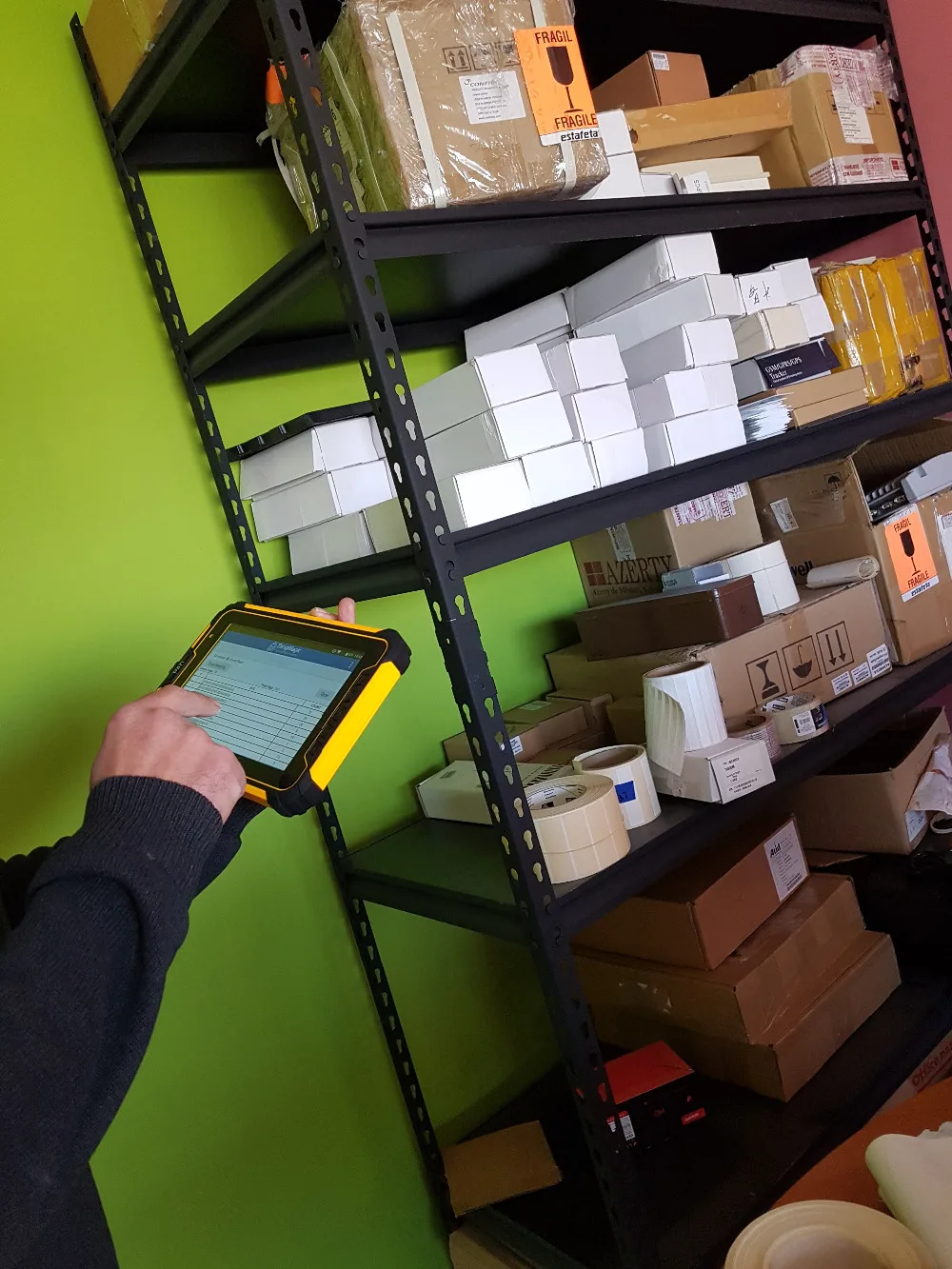 Industrial da Tabuleta com Leitor Pda do Varredor do Código de Barras do Andróide de Sm-927 Computador Áspero Polegada Android 7.1 Rfid 8 14 de barras do andróide de SM-927 8
