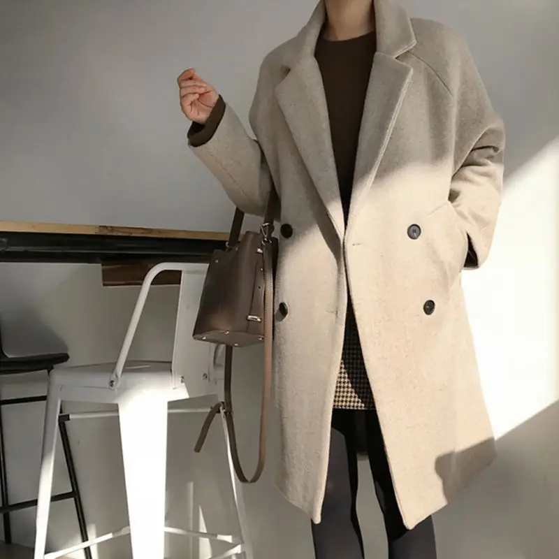 DENISKA 2018 Winter Coat Women Reversible Lamb Wool Warm