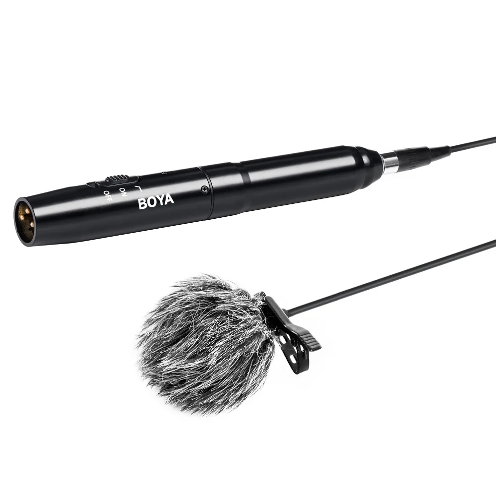 

BOYA BY-M11C Cardioid Condenser Lapel Lavalier wired Microphone for Vlogging Interview Film Broadcast Stage Video Recording Mic