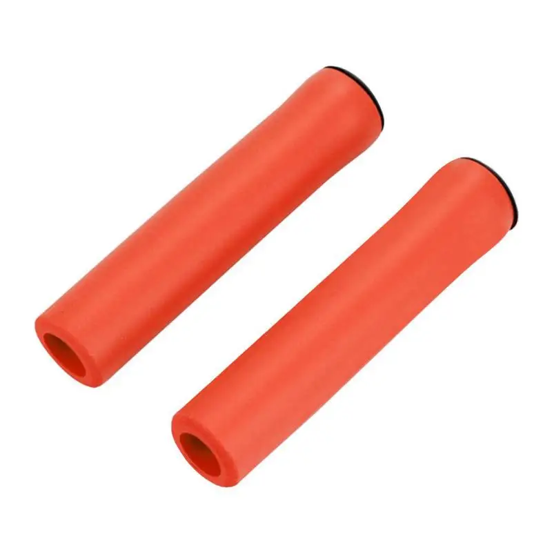 1 пара Экипировка велосипедиста ручки MTB велосипед Ручка губчатые насадки на руль велосипедные аксессуары - Цвет: Оранжевый