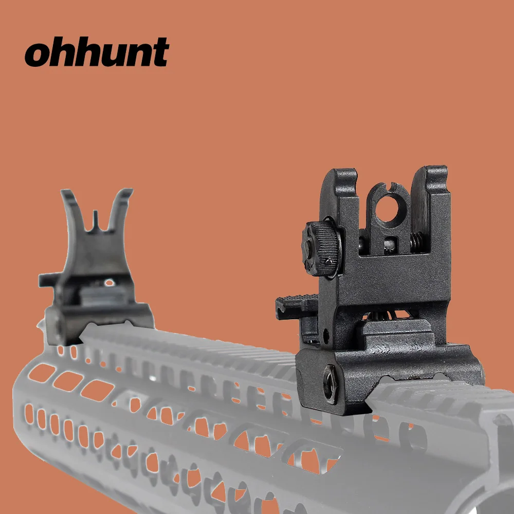 Ohhunt охотничий M4 AR15, передний и задний прицел, набор, полимерная Регулировка ветрового стекла с Пикатинни Вивера для стрельбы AR-15 винтовки