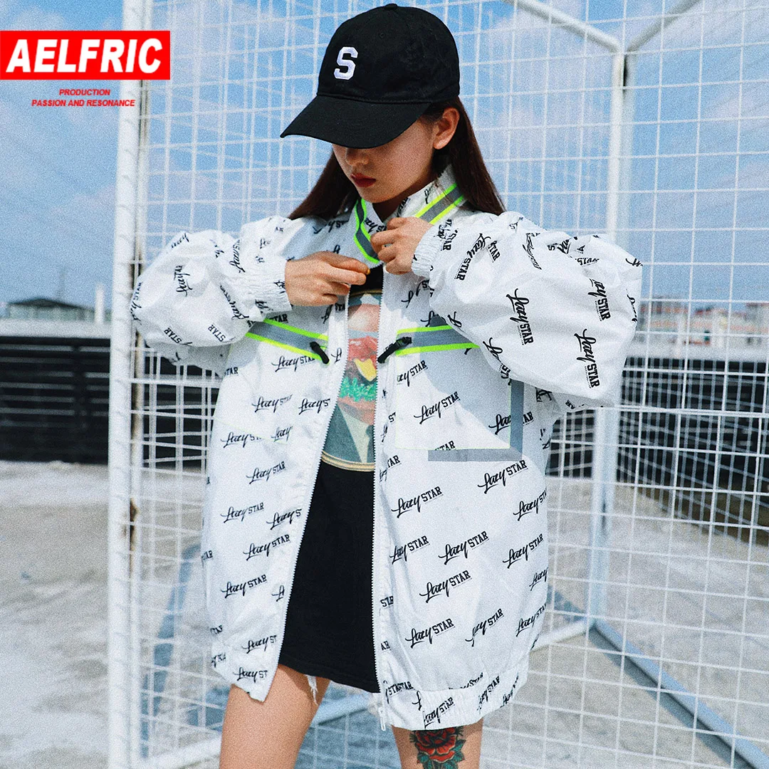 Aelfric Men Fashion Streetwear Hip Hop Jacket Windbreaker Mens Letter Printed Coat Harajuku 3M Reflective Patchwork Jackets LS07 Aelfric Men Fashion Streetwear Hip Hop Jacket Windbreaker Mens Letter Printed Coat Harajuku 3M Reflective Patchwork Jackets LS07