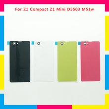 Замена Высокое качество задний корпус крышка батареи дверь задняя крышка для sony Xperia Z1 Compact Z1 Mini D5503 M51w