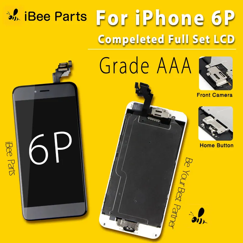 

AAA Full LCD Screen For iPhone 6 Plus LCD Complete Display Touch Screen Digitizer Complete Assembly+Home Button+Camera