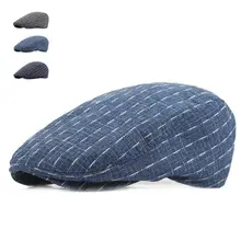 Новые модные спортивные Беретки для женщин Кепки S для Для мужчин Для женщин Повседневное унисекс Защита от солнца Кепки S Four Seasons хлопковые полосатые Шапки boina casquette без каблука Кепки