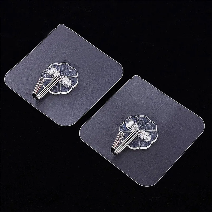 1510pcs New Strong Transparent Multi-Purpose Hooks Suction Cup Sucker Wall Hooks Hanger For Kitchen Bathroom Hooks #3N05 (13)