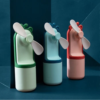 

Hot Lovely Mini Portable Pocket Fresh Air Hand Fan Travel Battery Powered Fan Electric Cooler Night Light