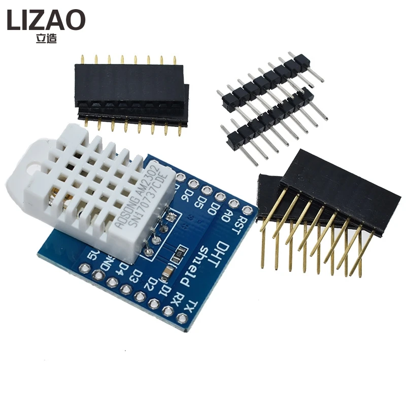 DHT Pro Shield for WeMos D1 Mini DHT22 Single-Bus Digital Temperature and Humidity Sensor Module DHT Pro Shield for WeMos D1 Mini DHT22 Single-Bus Digital Temperature and Humidity Sensor Module