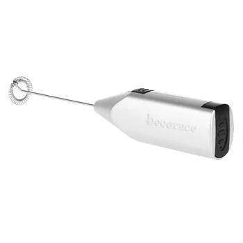 

Becornce Automatic Milk Frother Electric Handhold Stainless Steel Mini Coffee Milk Mixer Portable Frother