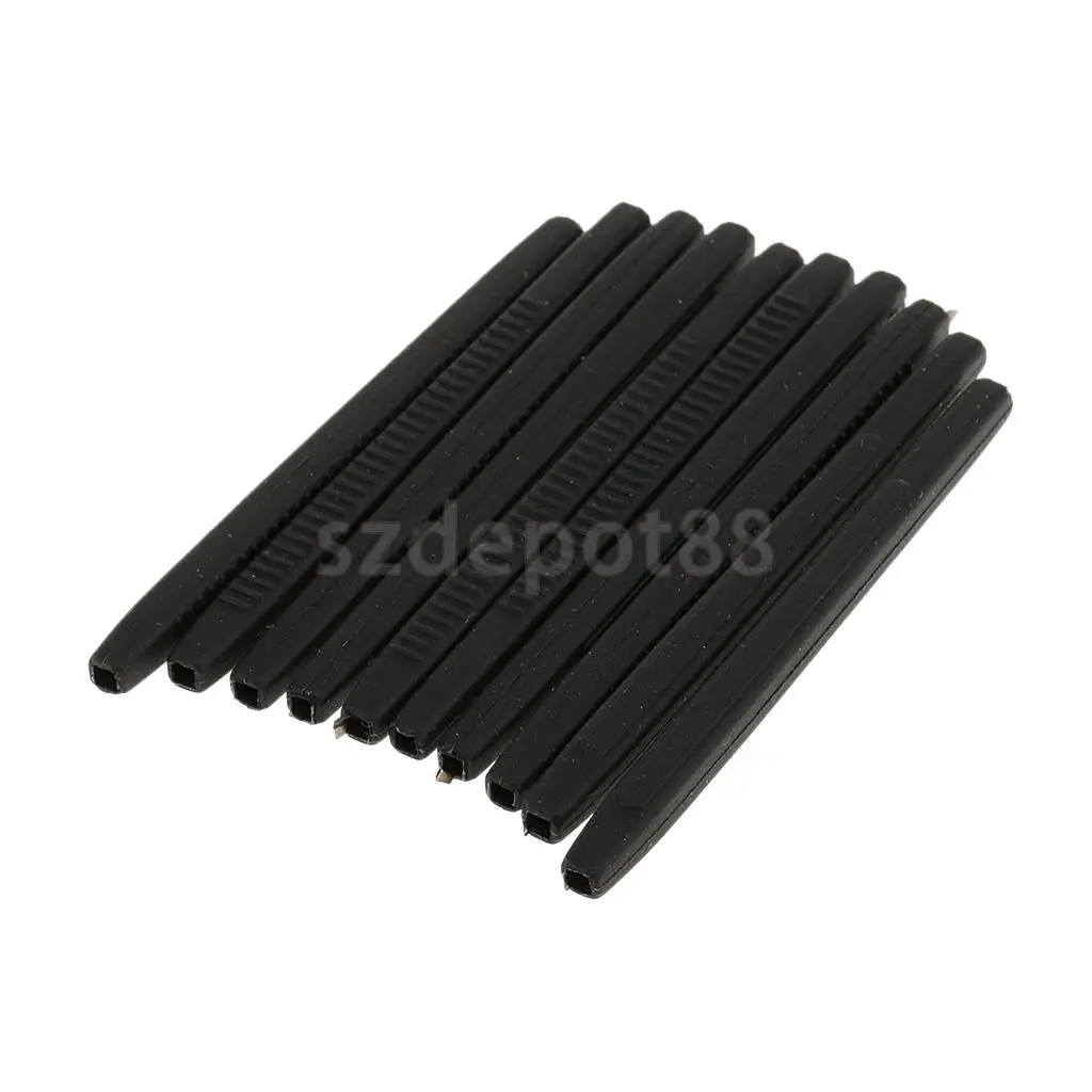 

10pcs/set Silicone Rubber Eyeglasses Temple End Tips Ear Sock Pieces Tube Replacement