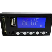 1 шт. синий экран стерео выход Bluetooth музыкальный ауодиопроцессор Автомобильный MP3 декодер 7-16 В AC и DC двойной