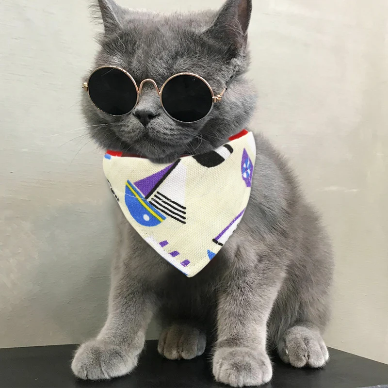 

Cat Bib Scarf For Small Large Cats Pet Dogs Collar Adjustable Pet Neckerchief Scarf Waterproof Saliva Towel For Cat Neckerchief