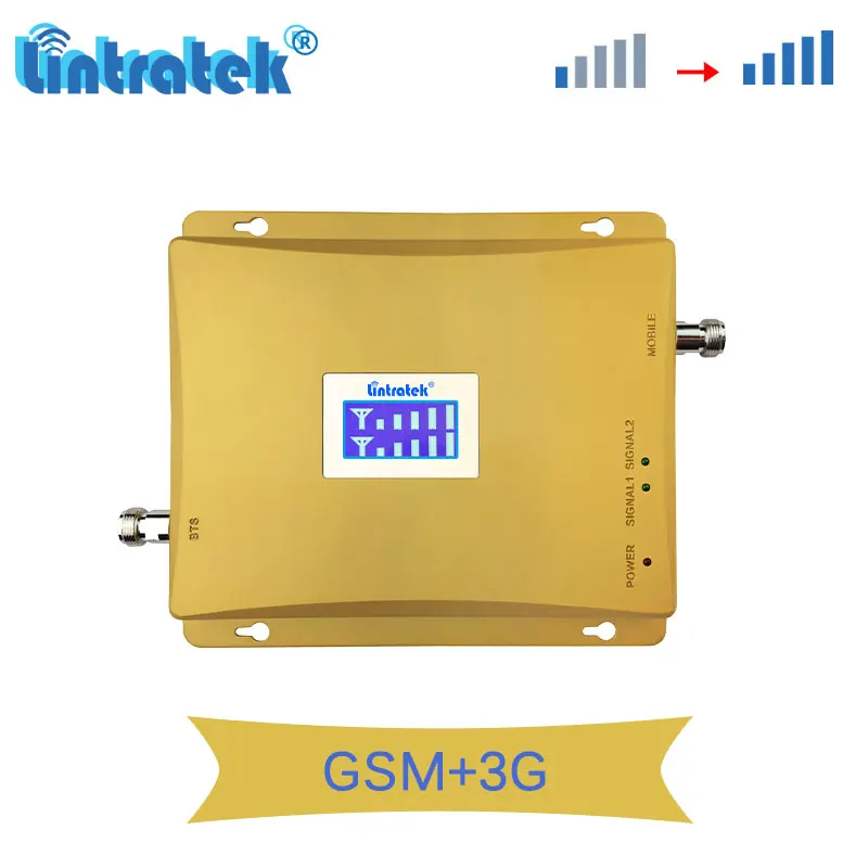 

Lintratek 2G 3G GSM 900 2100 Mobile Cellular Booster GSM 900MHz WCDMA 2100mhz Repeater Signal Amplifier Repetidor LCD Display s8