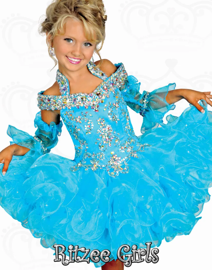 2016 blue summer national Ritzee Girls baby infant cupcake toddler