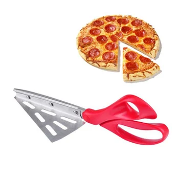 

Multipurpose Tapered Pizza Scissors Stainless Steel shovel knife Pizza Cutter for Kitchen Scissors Baking Tools Bakeware