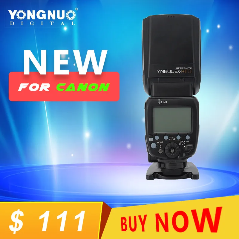 

YN600EX-RT II 2.4G Wireless HSS 1/8000s Master TTL Flash Speedlite For Canon Camera As 600EX-RT YN600EX RT II Durable